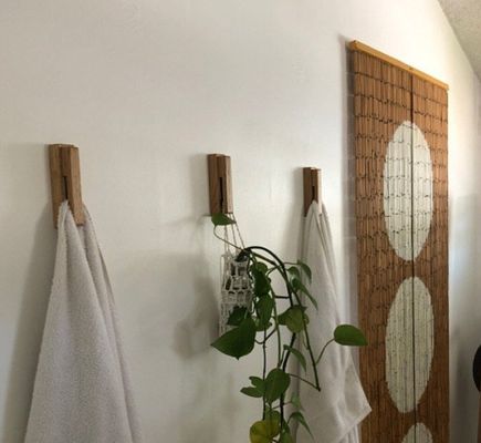 Wooden Towel Holder Classification Non-folding Rack Walnut Wood Hooks as your request