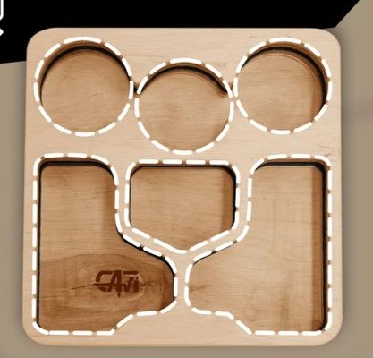 Multi-Functional Serving Tray for Snacks and Drinks Space-Saving Couch Bar Snack Box