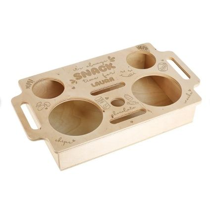 Non-folding Rack Wooden Couch bar Snack tray Space-saving Storage for Small Spaces