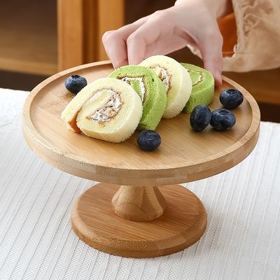 Custom Size 3 Layer Bamboo Cupcake Stand for Party Fruits Snacks Serving Tray OEM ODM