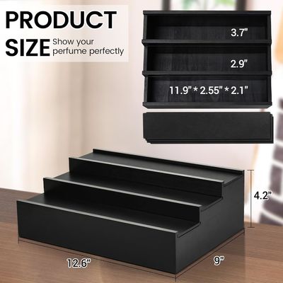 3 Tier Cologne Stand Perfume Organizer with Hidden Comp Customized Logo Acceptable