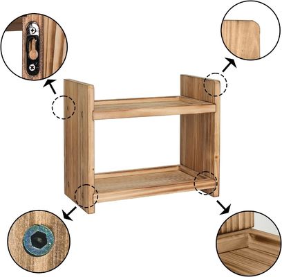 Keep Your Spices Handy and Organized with this Wooden Spice Rack No. of Tiers Single