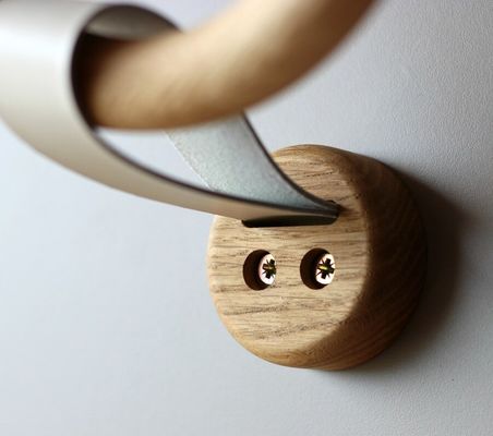 Eco Friendly Wood Towel Holder Ring for Bathroom Decor Single Tier Storage Holders Racks