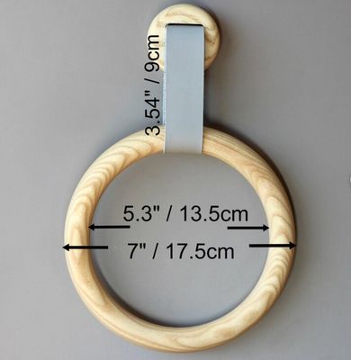 Eco Friendly Wood Towel Holder Ring for Bathroom Decor Single Tier Storage Holders Racks