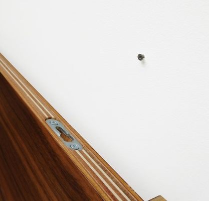 Modern Rounded Edge Wood Shelves OEM Curved Walnut Floating Ledge Shelf for Home
