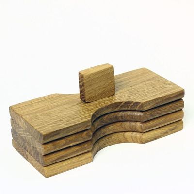 Custom Spice Jar with Shape High Capacity Wood Spice Holder Seasoning Packing Box