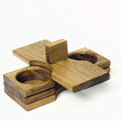 Custom Spice Jar with Shape High Capacity Wood Spice Holder Seasoning Packing Box