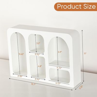 Boho Nordic Modern Style Wall Decor Customized Logo Floating Wall Shelf with Storage