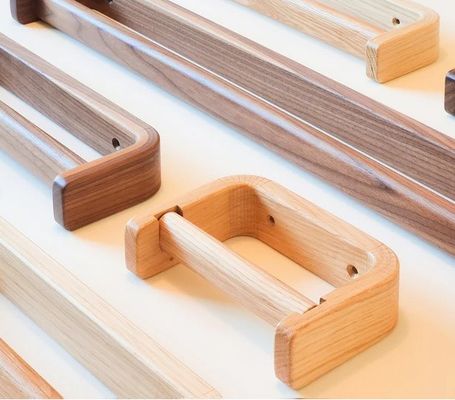 Bathroom Towel Rack Handmade Wooden Towel Bar Large Walnut Towel Rail Non-folding Rack