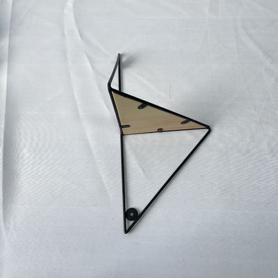 Multifunctional Metal Wood Triangle Wall Corner Display Shelf for Home Storage