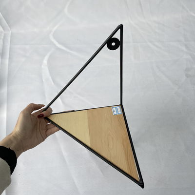 Multifunctional Metal Wood Triangle Wall Corner Display Shelf for Home Storage