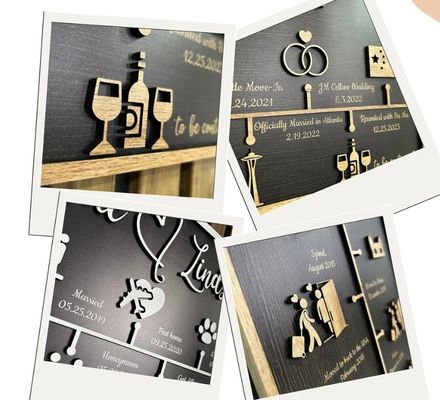 Wooden Wall Decor Personalized Love Story Timeline Decoration As Your Request