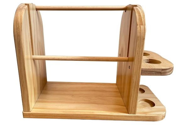 Wood Yarn Holder Double Revolving for Crochet Knitting Handmade Yarn Ball Dispenser