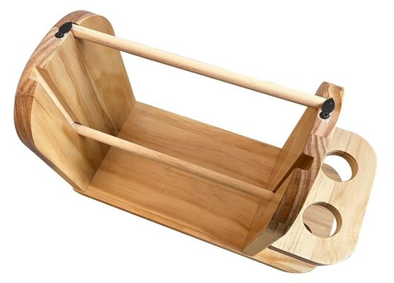 Wood Yarn Holder Double Revolving for Crochet Knitting Handmade Yarn Ball Dispenser