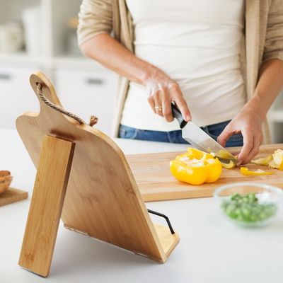 Single Tier Cook Book Stand with Measurement Conversion Chart Essential Household Item