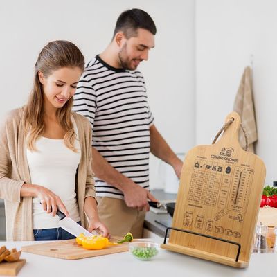 Single Tier Cook Book Stand with Measurement Conversion Chart Essential Household Item