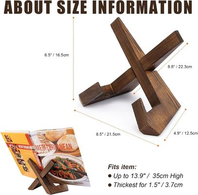 Effortless Recipe Organization with our Solid Wood Recipe Book Holder Burned Printing