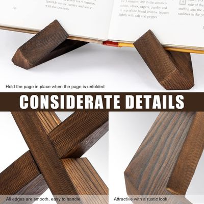 Effortless Recipe Organization with our Solid Wood Recipe Book Holder Burned Printing