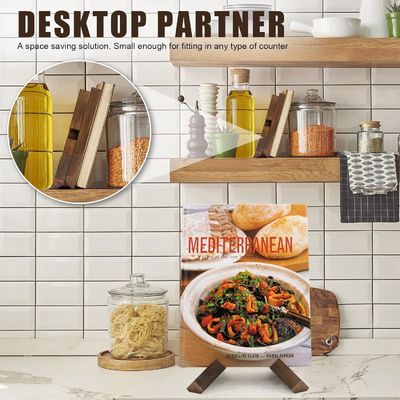 Effortless Recipe Organization with our Solid Wood Recipe Book Holder Burned Printing