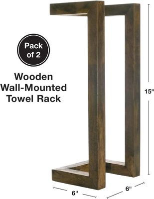 202405 Wooden Wall-Mounted Towel Rack Personalized to Your Preferences