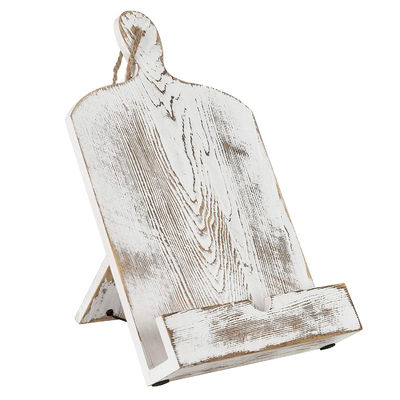 Functional Design Pine Rustic Style Wooden Cookbook Stand for No Sample Required