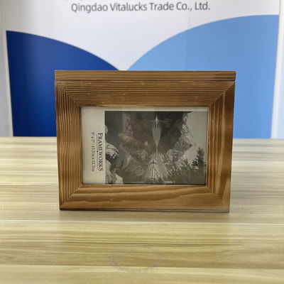 Wooden Photo Frame Storage Box in 21x21x17cm Size with Customizable Color Option