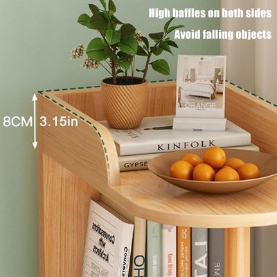 Home Office Free-Standing Wooden Bookshelf Wall Corner Bookcase Custom Design Organizer