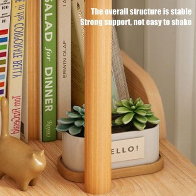 Home Office Free-Standing Wooden Bookshelf Wall Corner Bookcase Custom Design Organizer