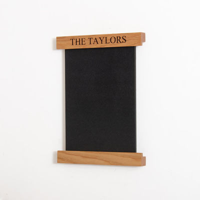 202406 Floating Framed Notice Board Score Card Board Wooden Scoreboard with Chalkboard