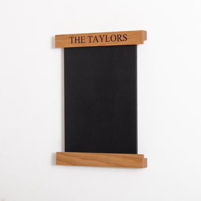 202406 Floating Framed Notice Board Score Card Board Wooden Scoreboard with Chalkboard