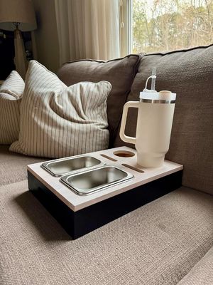 Customized Logo Acceptable Popular Couch Bar Snack Box Sofa Organizer for Side Tables