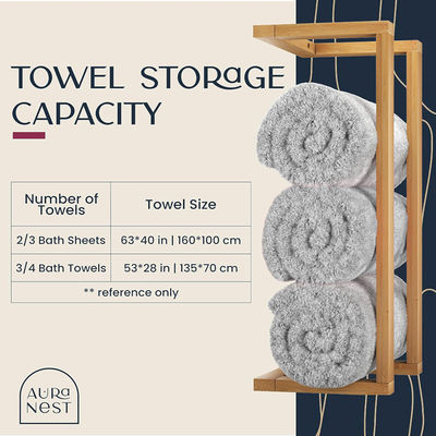 Custom Service Wall Mounted Storage Wooden Shelf Towel Rack for As your request