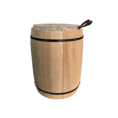Customized Logo Acceptable 12.5x16cm Paulownia Wooden Barrel for Your Customers