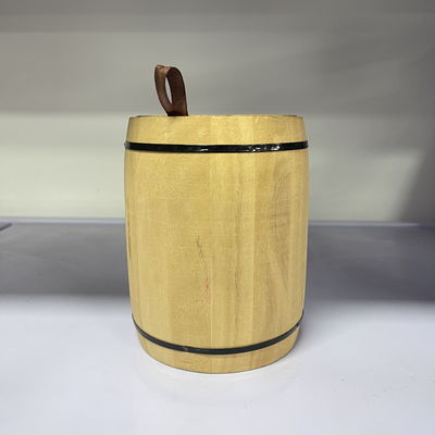 Customized Logo Acceptable 12.5x16cm Paulownia Wooden Barrel for Your Customers