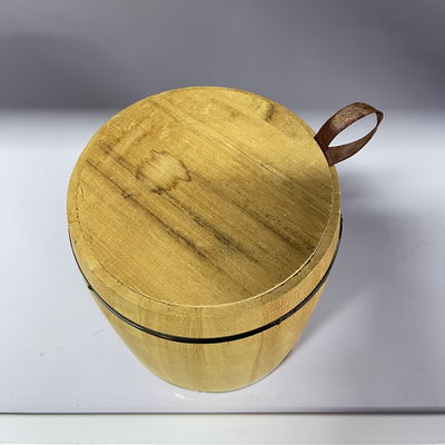Customized Logo Acceptable 12.5x16cm Paulownia Wooden Barrel for Your Customers