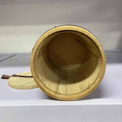 Customized Logo Acceptable 12.5x16cm Paulownia Wooden Barrel for Your Customers