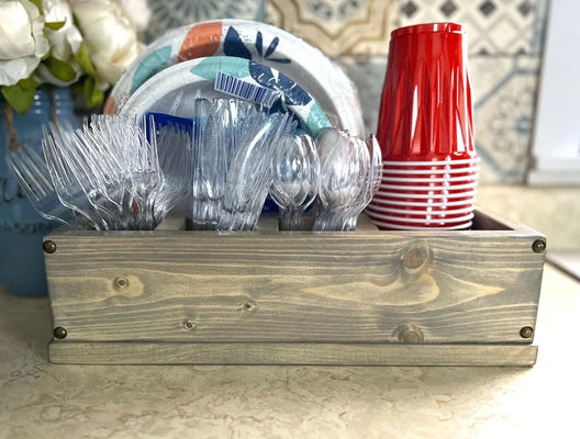 Make Hosting a Breeze Solo Cup Wood Holder for Kitchen Counter and Party Hosting