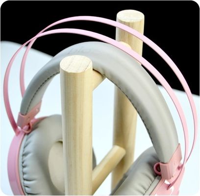 35x11x11cm Elegant Wine Packaging Boxes Wooden Desktop Earphone Headset Holder for Gaming