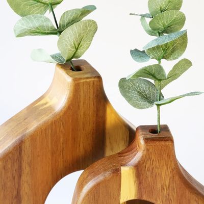 Modern Design Style Pine Wood Tiered Flower Stand for Indoor Garden Plant
