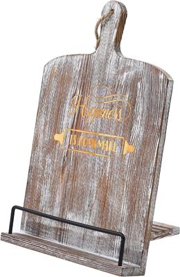 Wooden Reading Shelf Desk Calendar Shelf with Solid Wood Frame and Free Sample Charge