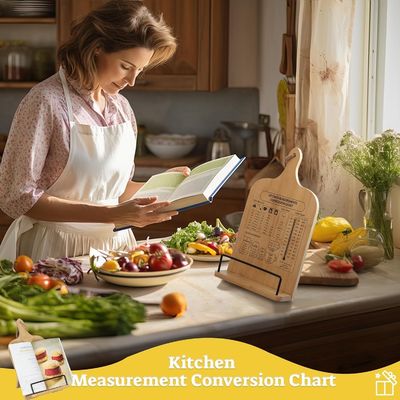 OEM ODM Accepted Wooden Cookbook Holder Adjustable Cook Book Stand for Kitchen Counter