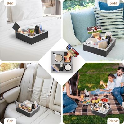 Silicone Wooden Couch Caddy Organizer for Waterproof Sofa Car Accepting Custom Order
