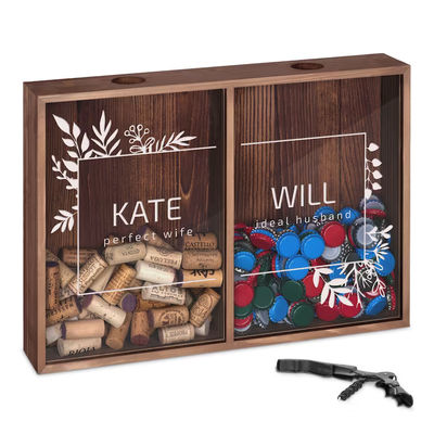 Customized Wooden Box for Anniversary and Wedding Gift Matt Lamination Printing Handling