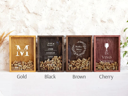 Customized Wooden Box for Anniversary and Wedding Gift Matt Lamination Printing Handling