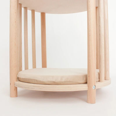 Function Save Space Solid Wood Kitty Nest 2 Tier Cat Furniture Tree Cat House Cave Bed
