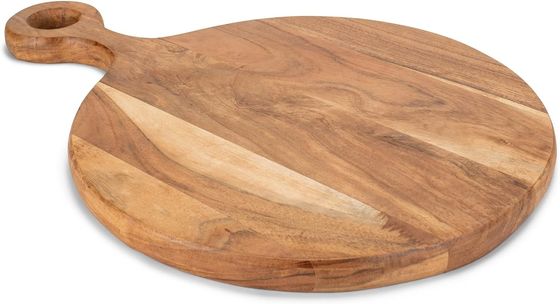 Home Acacia Wood Pizza Peel for Bread Baking All-Season Charcuterie Table Top Paddle