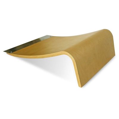 7.9&quot; Burned Wood Launch Ramp for Skateboard Bikes Rollers and Rc Cars Plain Wooden Box