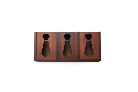 Material Structure wood Tie Organiser Storage Box Perfect Gift Christmas Gift for Mens