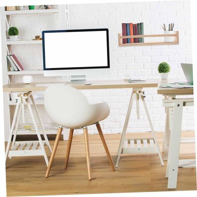Customized Logo Wooden Hanging Shelf Set for Book and Flower Pot Space-saving Design
