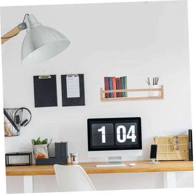Customized Logo Wooden Hanging Shelf Set for Book and Flower Pot Space-saving Design